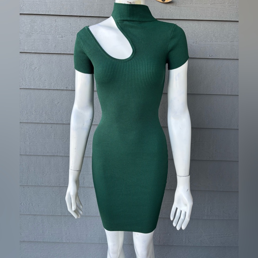 Hera Collection Asymmetrical Green Dress